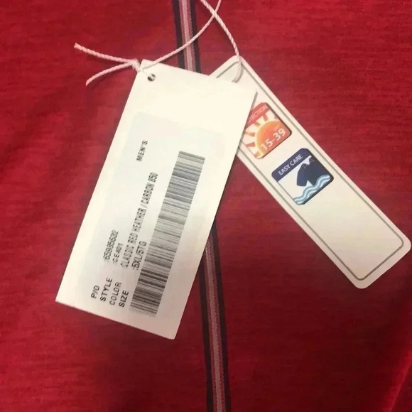 Core 365 big mens zip pull over 5XL classic red heathered - Picture 5 of 8